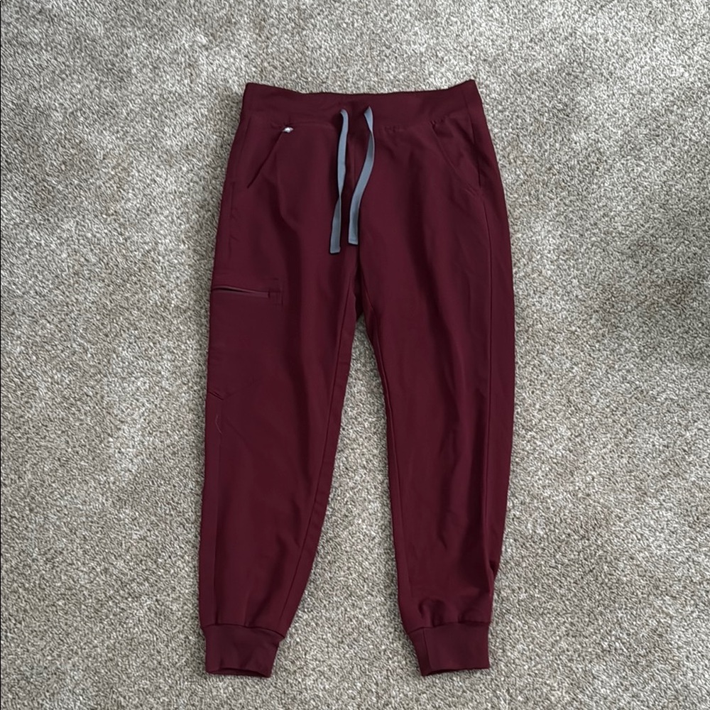 Figs Zamora Burgundy Joggers